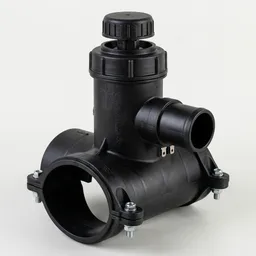 Седловой отвод с фрезой 63х32 мм PE 100 SDR11